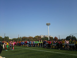 北区少年少女サッカー大会開会式
