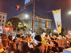 2018年３月１２日の夜、官邸前緊急抗議行動