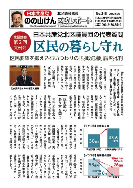 区政レポートNo.218表