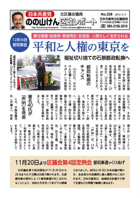区政レポートNo.238表